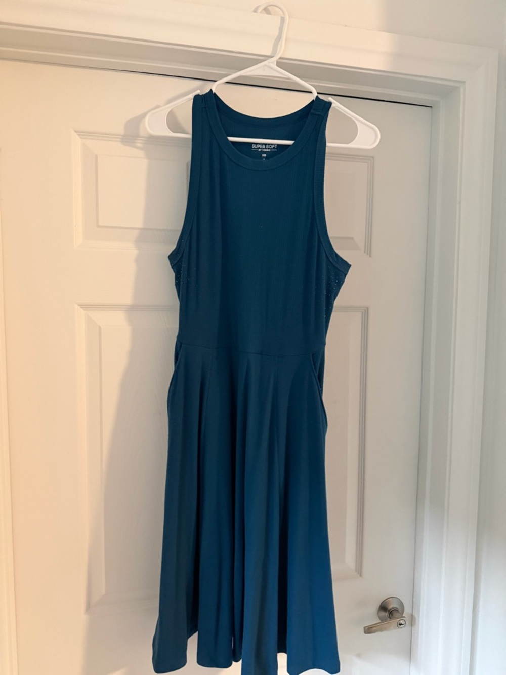 torrid Teal Sleeveless Fit-&-Flare Midi Dress